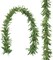 6 FT Artificial Olive Leaf Vine Garland Faux Olives Branch Hanging Greenery Ivy Garland with Fake Fruits for Wedding Backdrop Home Office Spring Garden Wall Door Decor (Green)